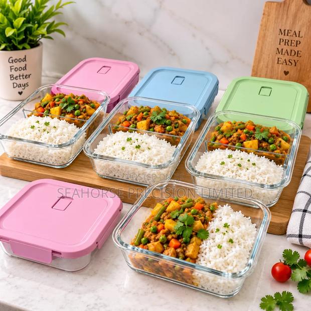 Glass Food Storage Containers With Dividers - main view