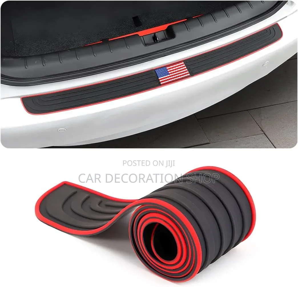 1pc Boot TRD Red Accent Line Scratch Protector Self Adhesive Stick On