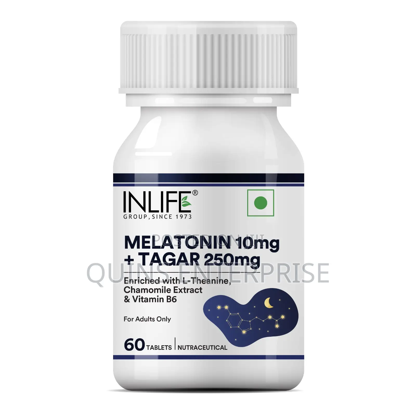 Melatonin 10mg+L-Theanine +B6 60 Tablets