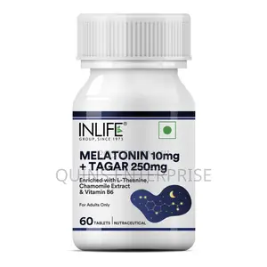 Melatonin 10mg+L-Theanine +B6 60 Tablets