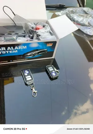 New Car Alarm System With Audible Alarm Speaker Connection Cables