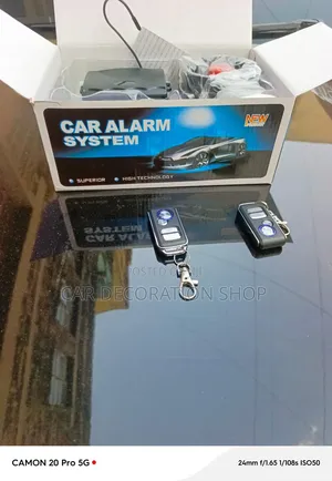 New Car Alarm System With Audible Alarm Speaker Connection Cables