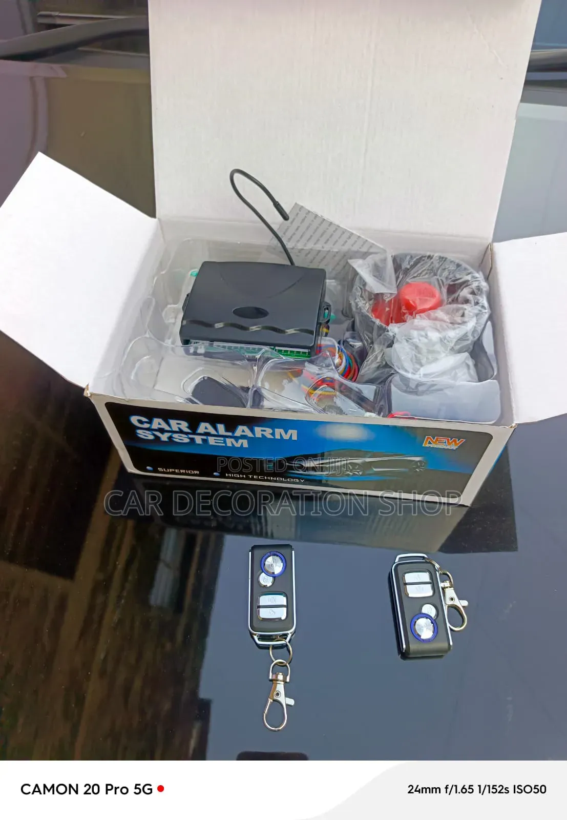 Car Alarm System With Central Door Locking Management