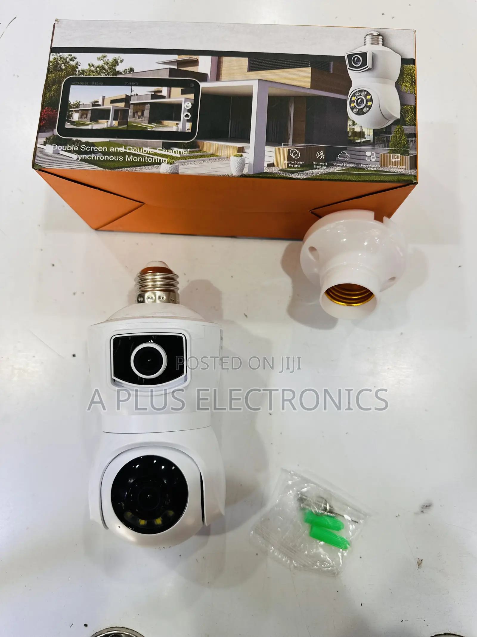 E9 Wifi CCTV Dual Lens Camera Security Camera With Night Vision