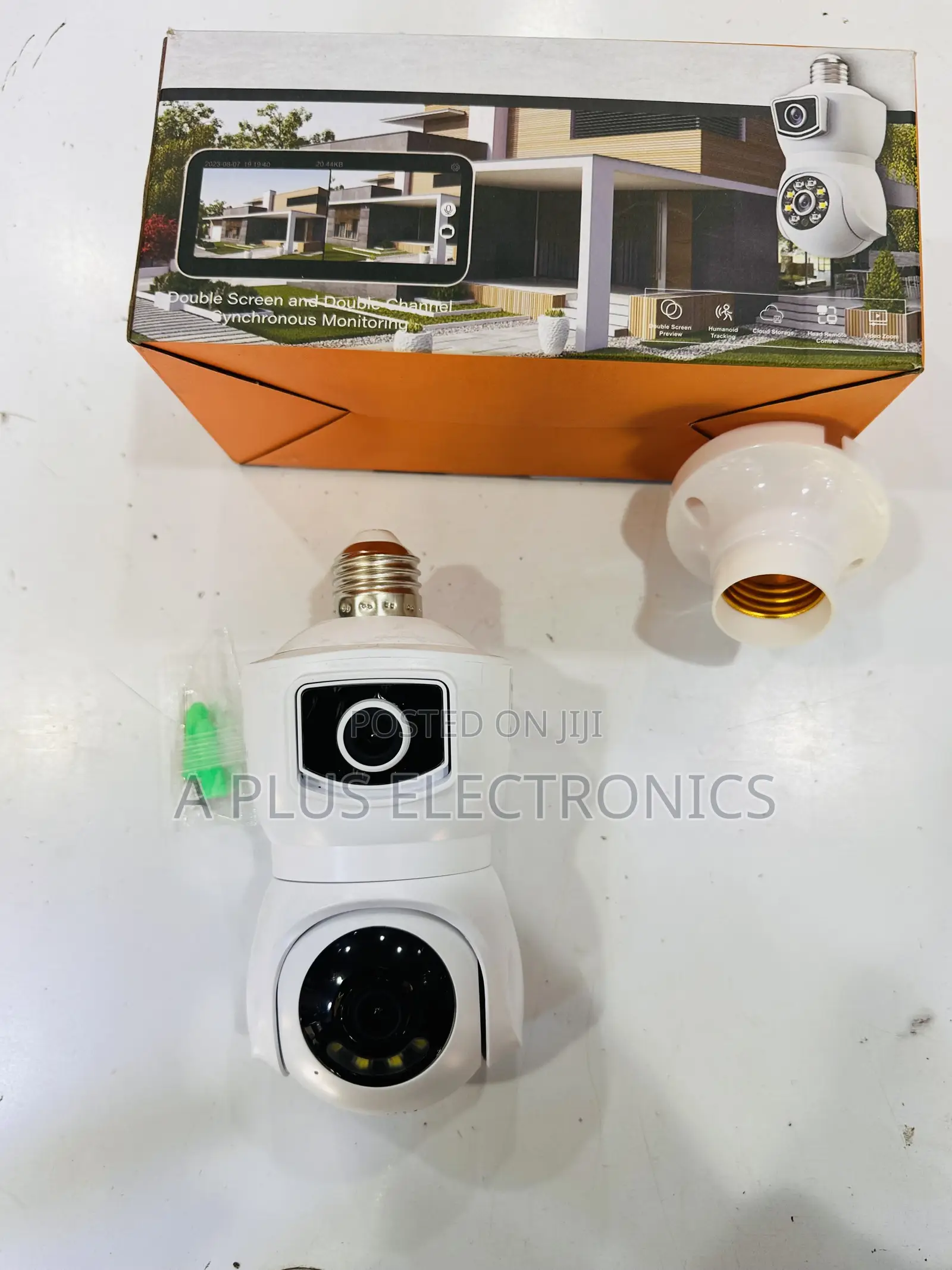 E9 Wifi CCTV Dual Lens Camera Security Camera With Night Vision