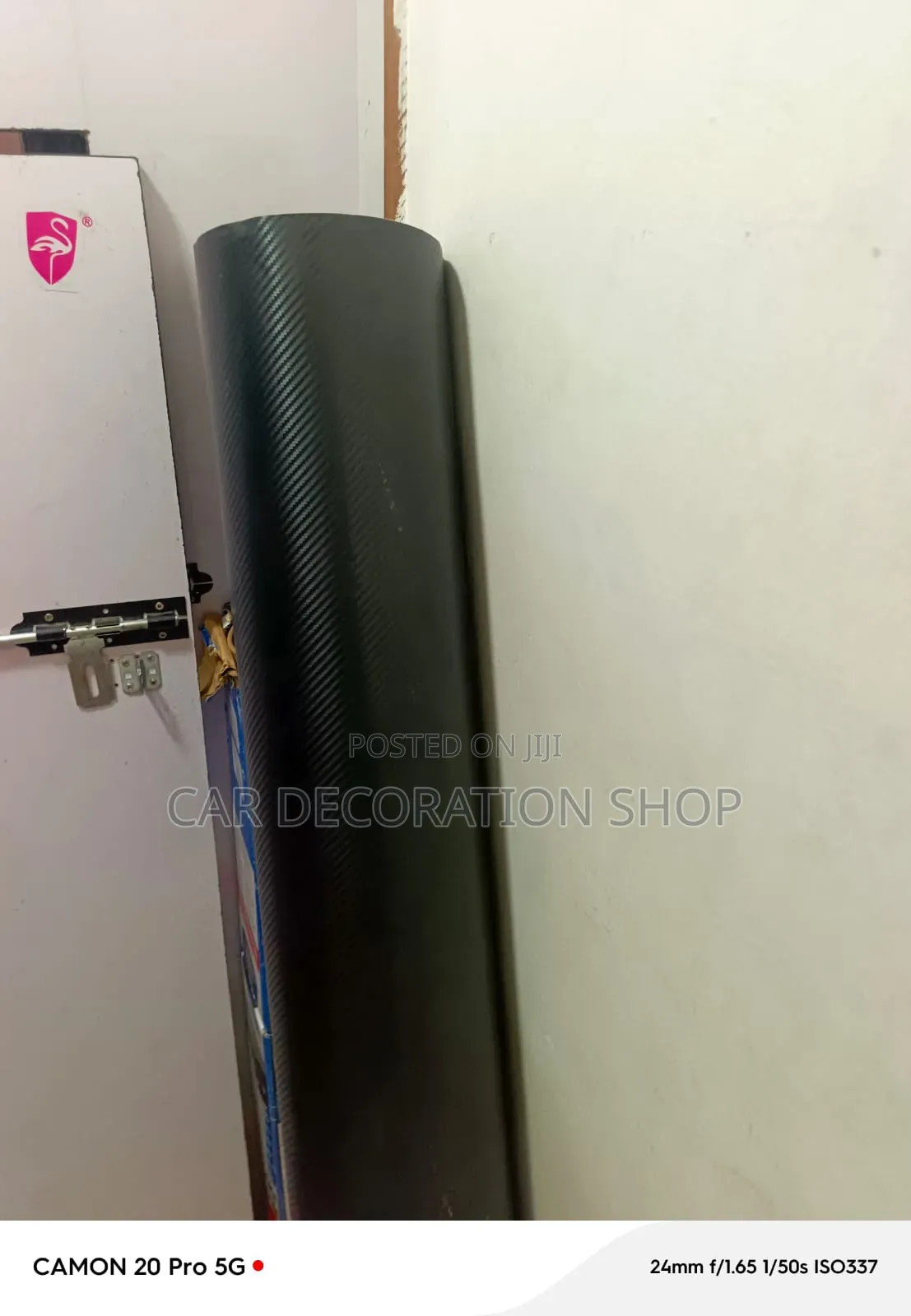 1.5mx1m Durable Textured PVC Vinyl Carbon Fiber Look Wrap