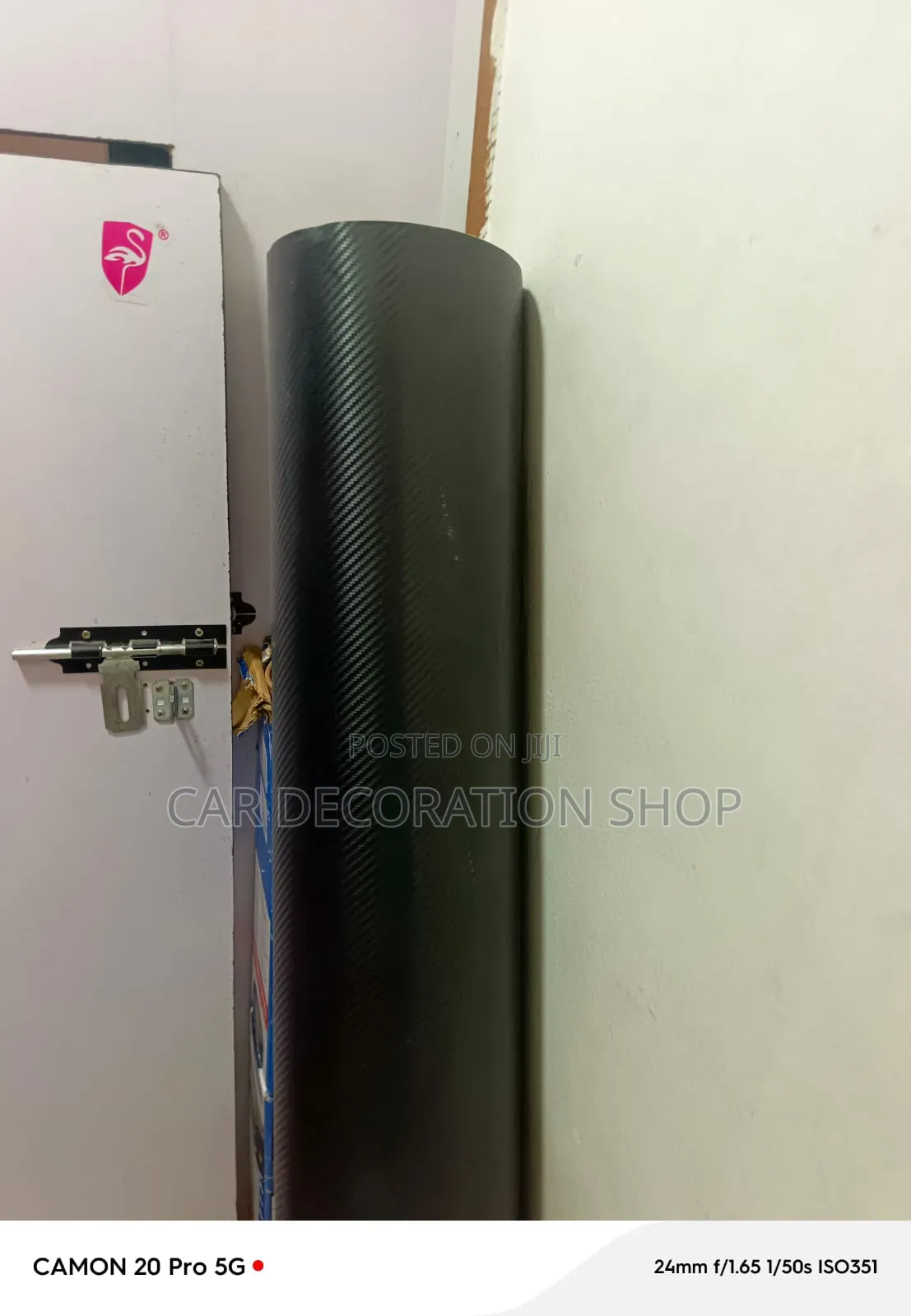 1.5mx1m Durable Textured PVC Vinyl Carbon Fiber Look Wrap