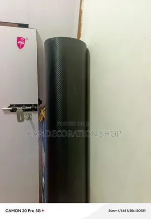 1.5mx1m Durable Textured PVC Vinyl Carbon Fiber Look Wrap
