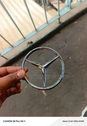 3" Mercedes Benz Three_ Pointed Chrome Star Logo Emblem