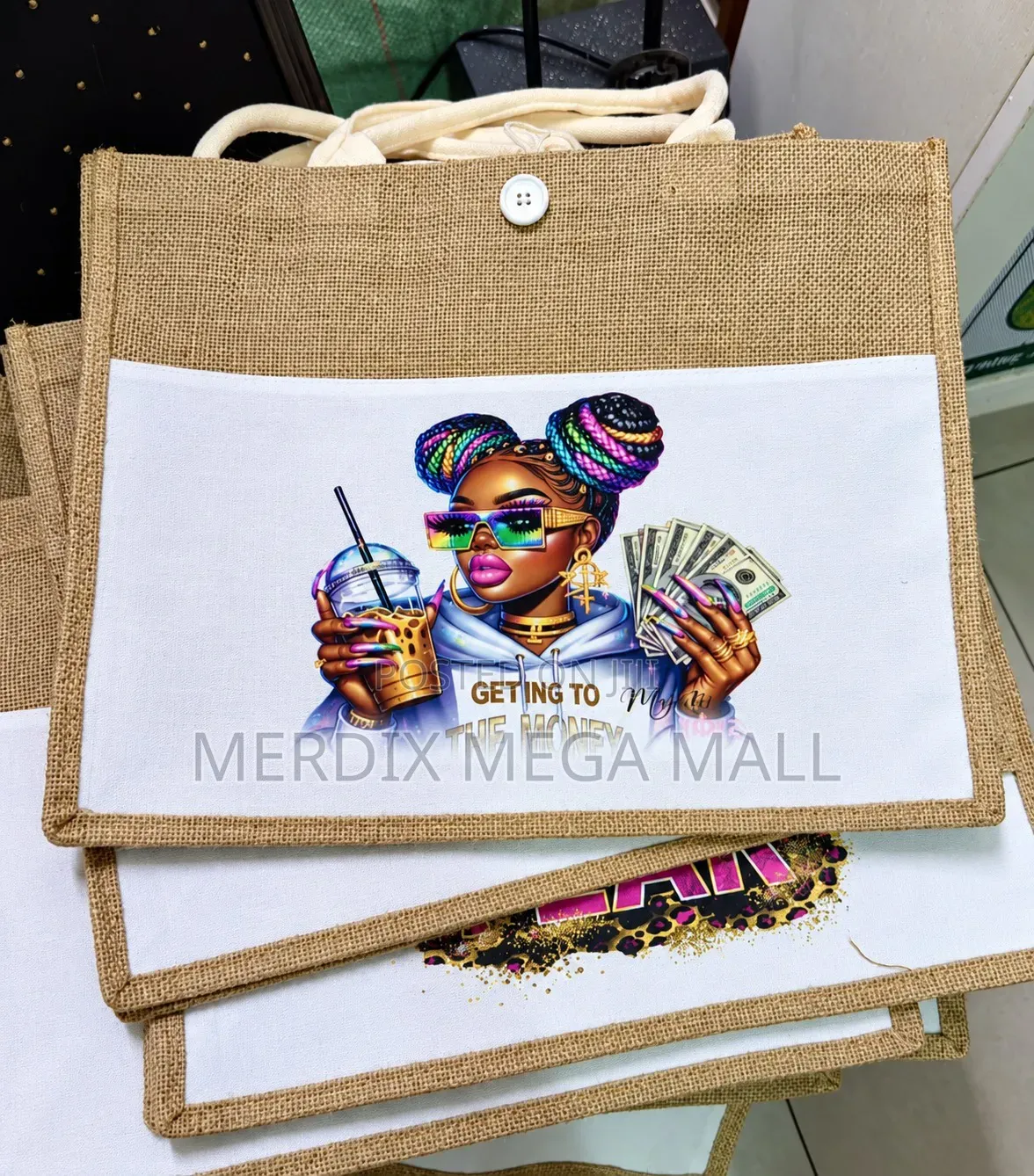 T24-H416AA,Branded Jute Bags,Jute Bags