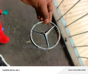 Mercedes Benz Cars Rear Trunk Lid Silver Emblem