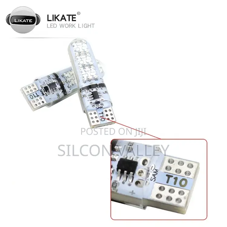 T10 Led 5050 6smd Silicone RGB With Remote Control Multi Colors ChangE