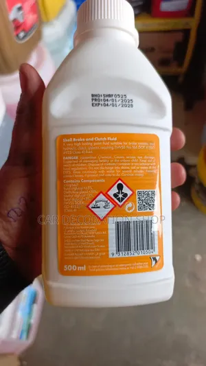 500ml Shell Brake and Clutch Fluid