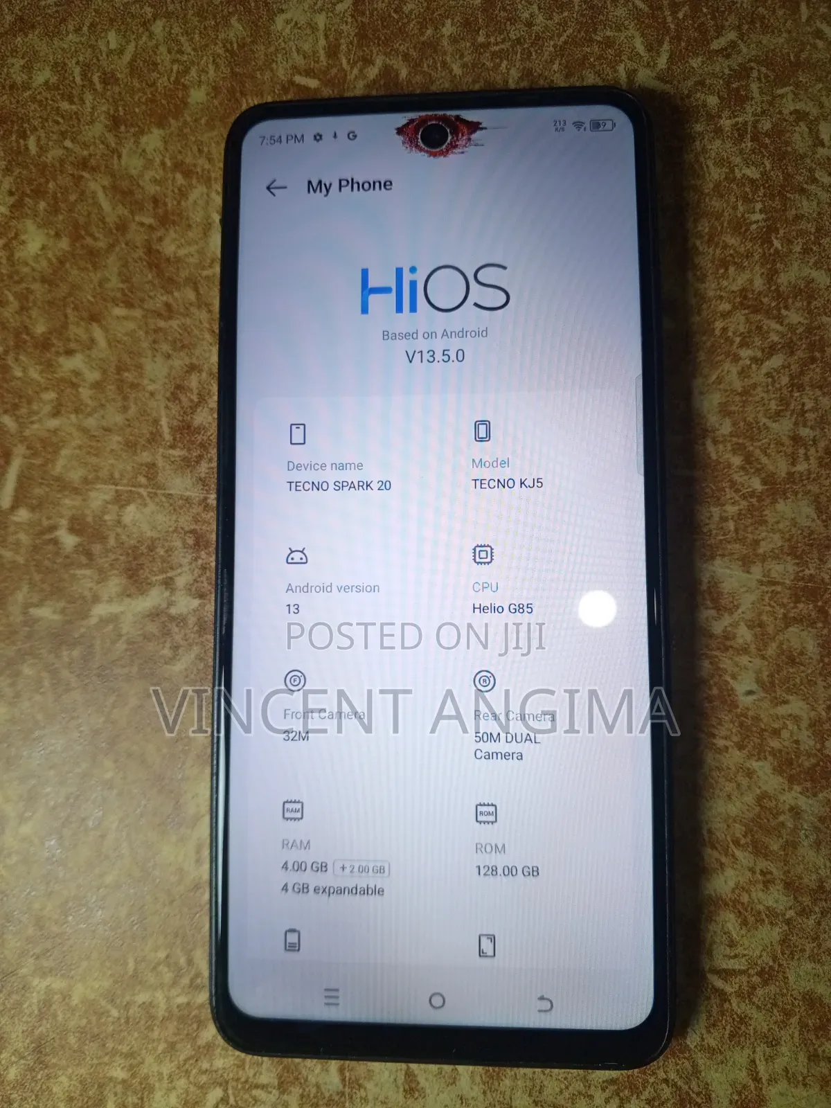 Tecno Spark 20 128 GB Black