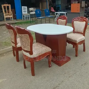 Solid Wood Mahogany Dinning Set, 4 Seater.