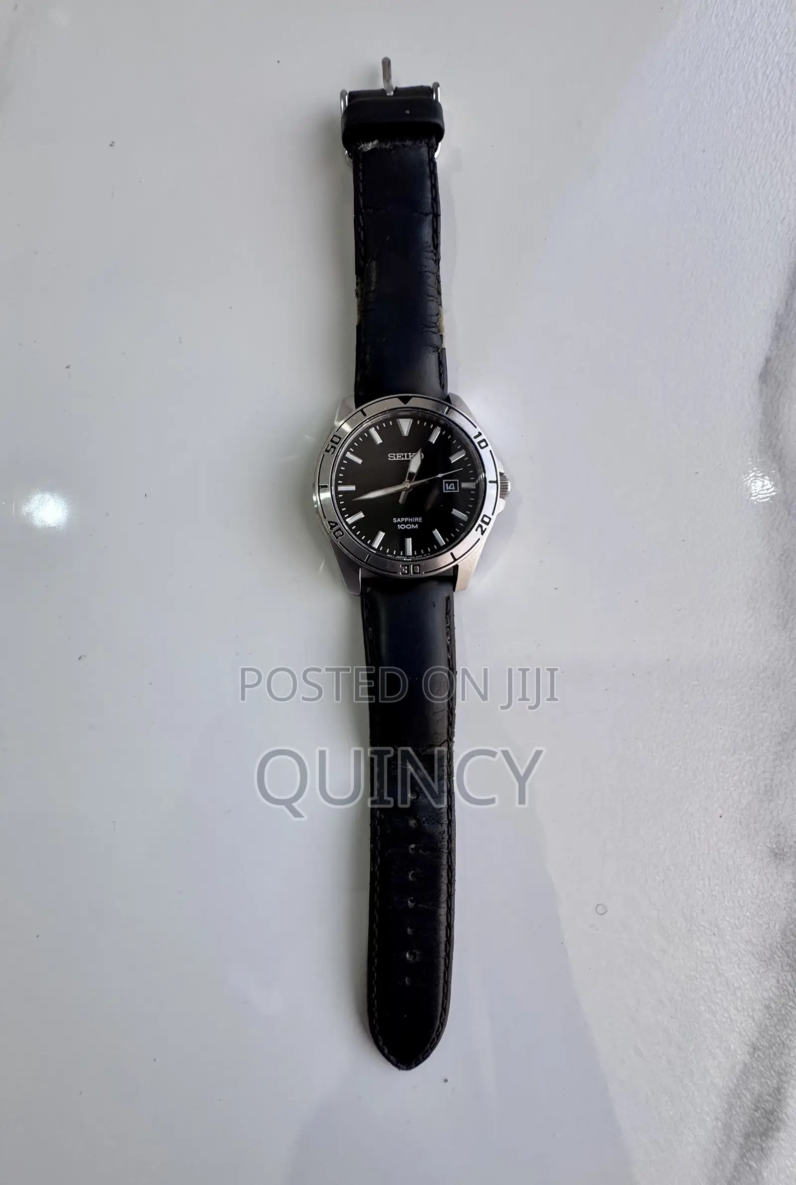Original Seiko Quartz Watch – Sapphire Crystal (100M Water Resistant)