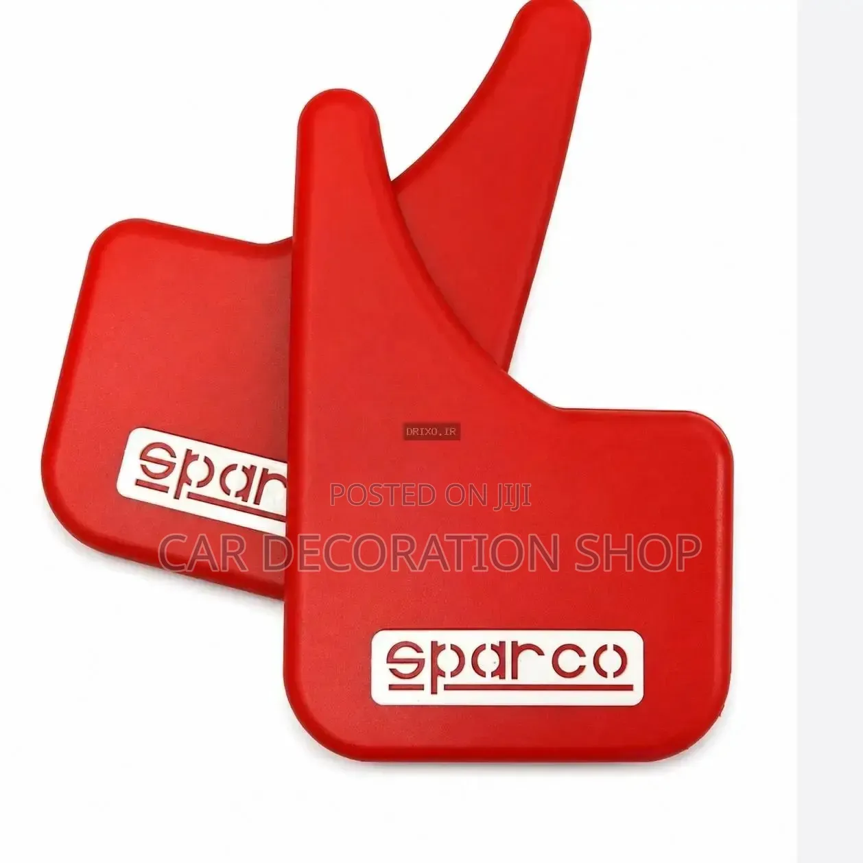 4pc Sparco Universal Fitment Mudflaps Design to Drill Fit Various Cars