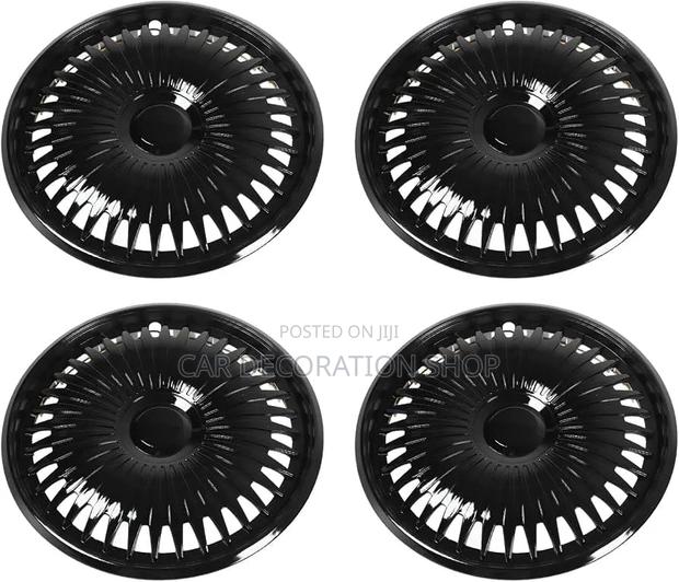 Car Aesthetic 4pcs 15" Durable Abs Plastic Snap on Wheel Covers