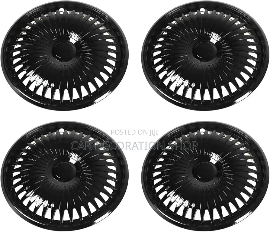 Car Aesthetic 4pcs 15" Durable Abs Plastic Snap on Wheel Covers