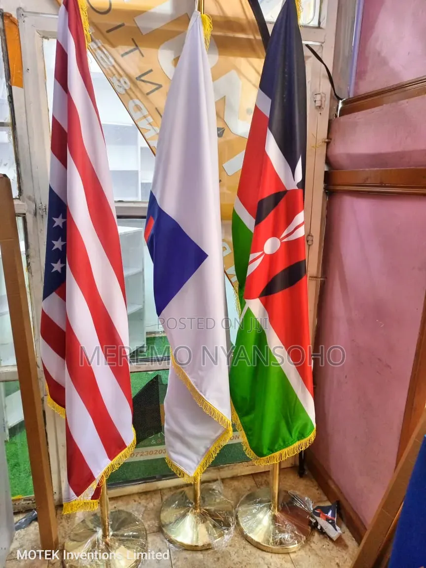 Outdoor and Indoors Flags With Stands