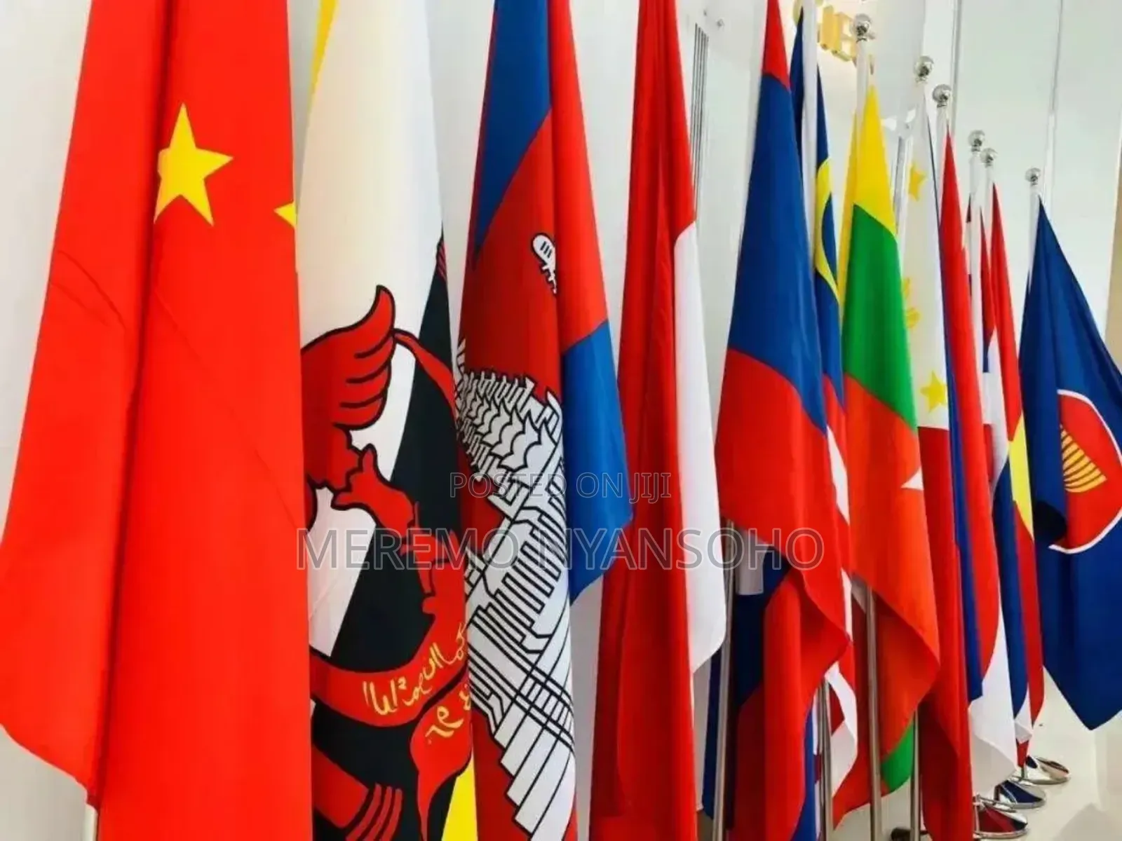 Outdoor and Indoors Flags With Stands