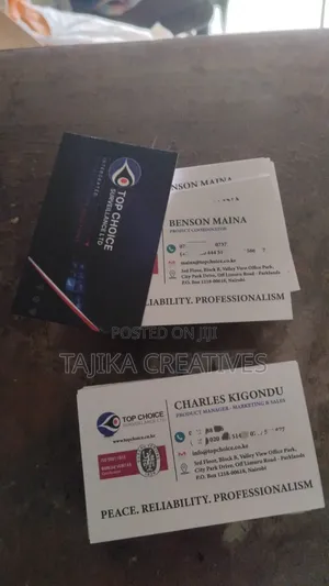 Business Cards Double Sided, Laminated