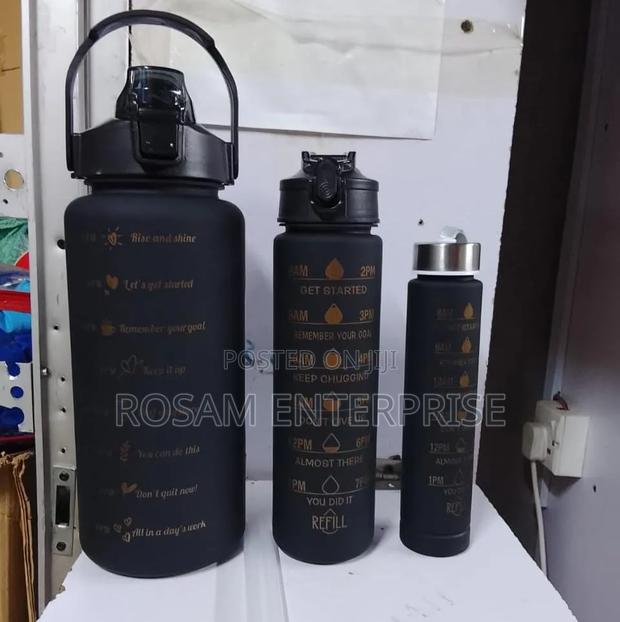 3 in 1 Motivational Water Bottle Available at the Shop