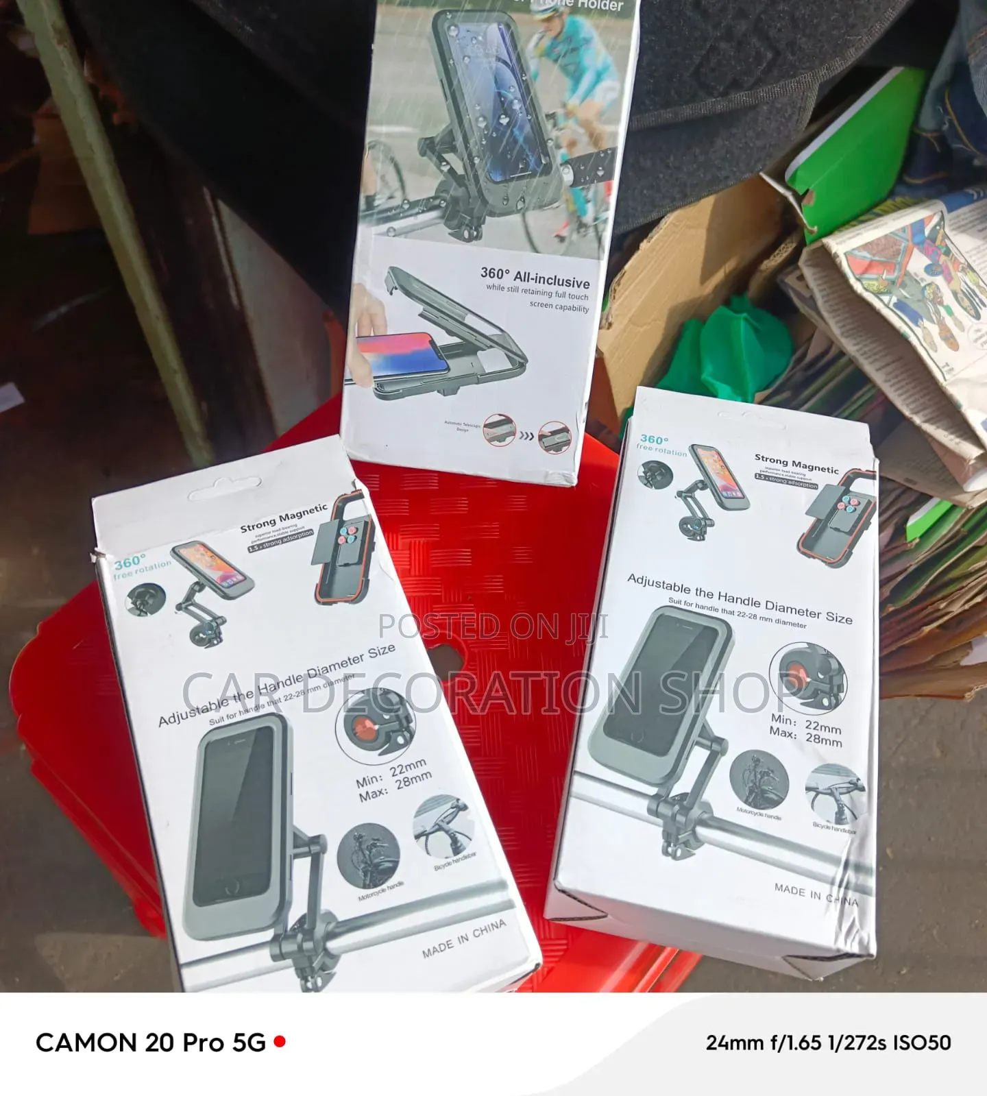 All Weather Protection Bike Phone Holder With Protective Casing