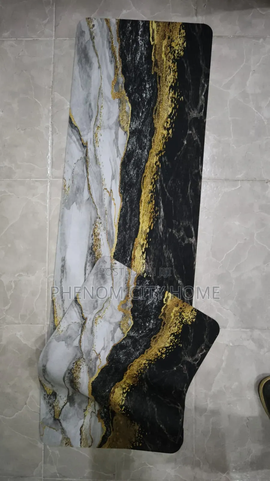 Marble 2pc Absorbent Kitchen Mats