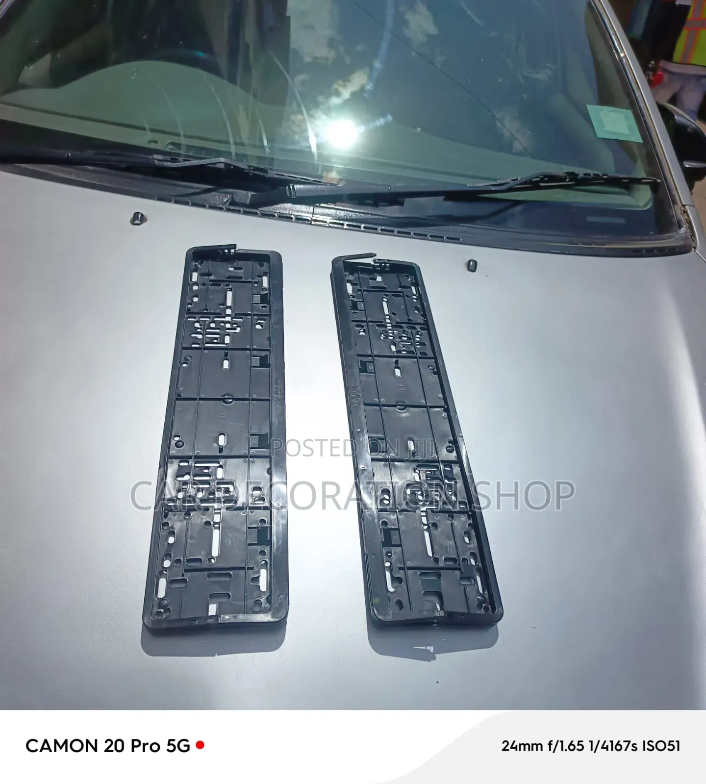 2pcs Matte Black NTSA Number Plates Holder Plastics
