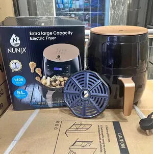Nunix 5L Air Fryer 1400W – Digital/Oil-Free Electric Fryer