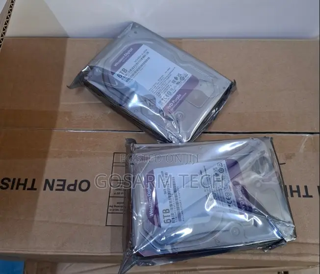 WD 6TB High-Capacity Internal Hard Drive for CCTV Cameras