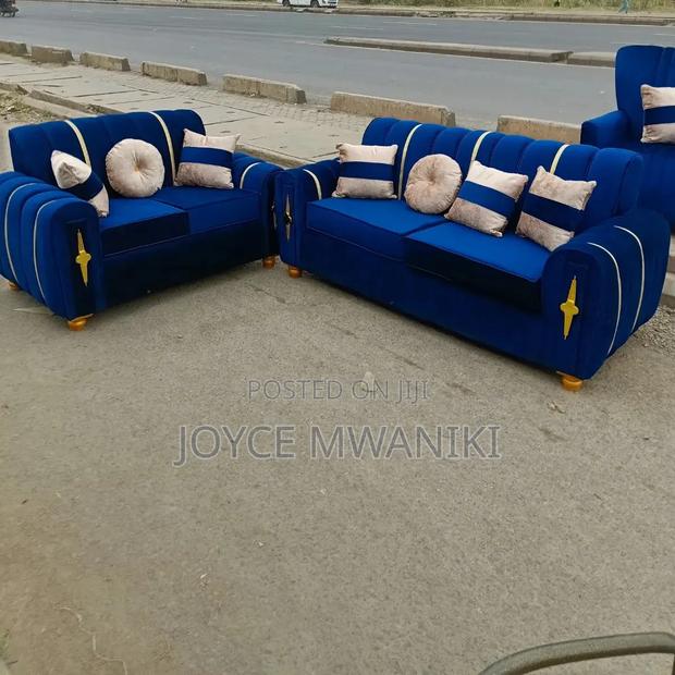 Luxury 5 Seater Sofa in Deep Royal Blue 