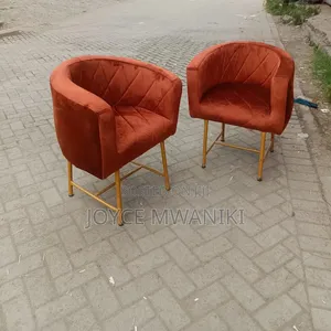 Burnt Orange Manicure or Styling Seat.