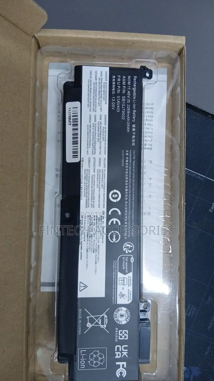 Lenovo ThinkPad T460s T470s Laptop Battery 00HW038 Replacement Battery
