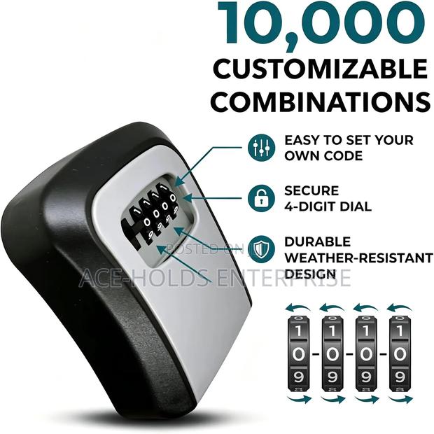 Customizable Combination Key Lock - Weather Resistance and Durable - main view