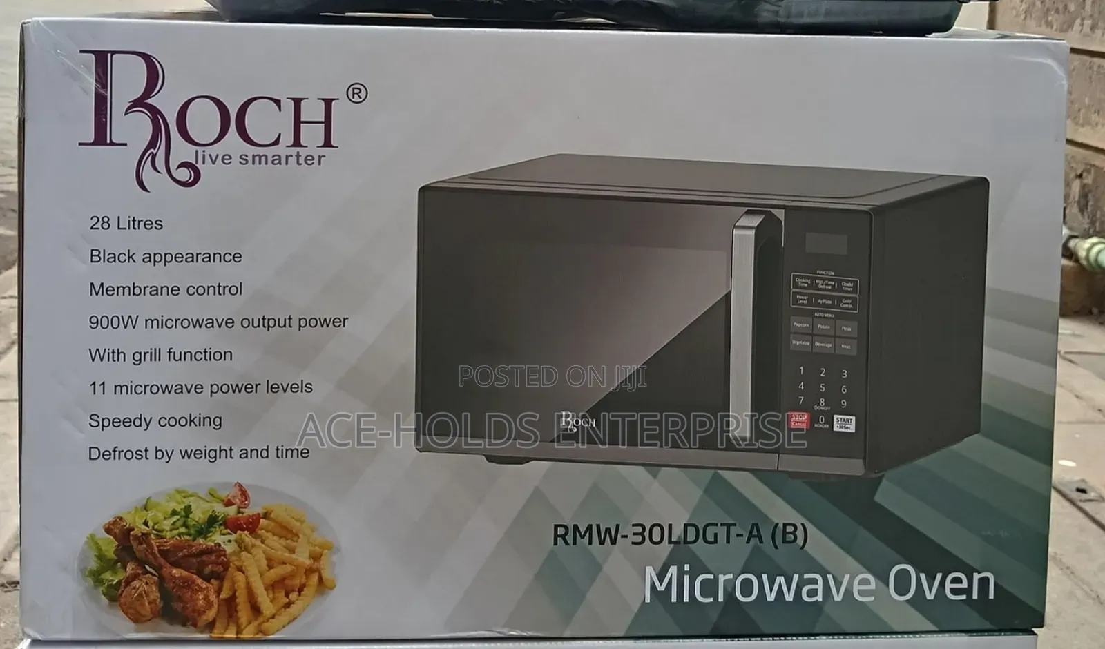 30 Litres Digital Control - Roch Microwave Oven + Grill (900w)