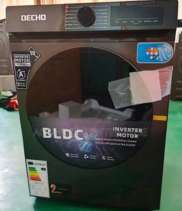 Decho 10kg Front Load Washing Machine - Wash-Spin Program - main view