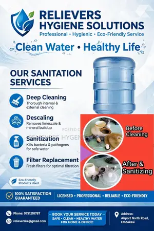 Water Dispenser Cleaning and Sanitation Service