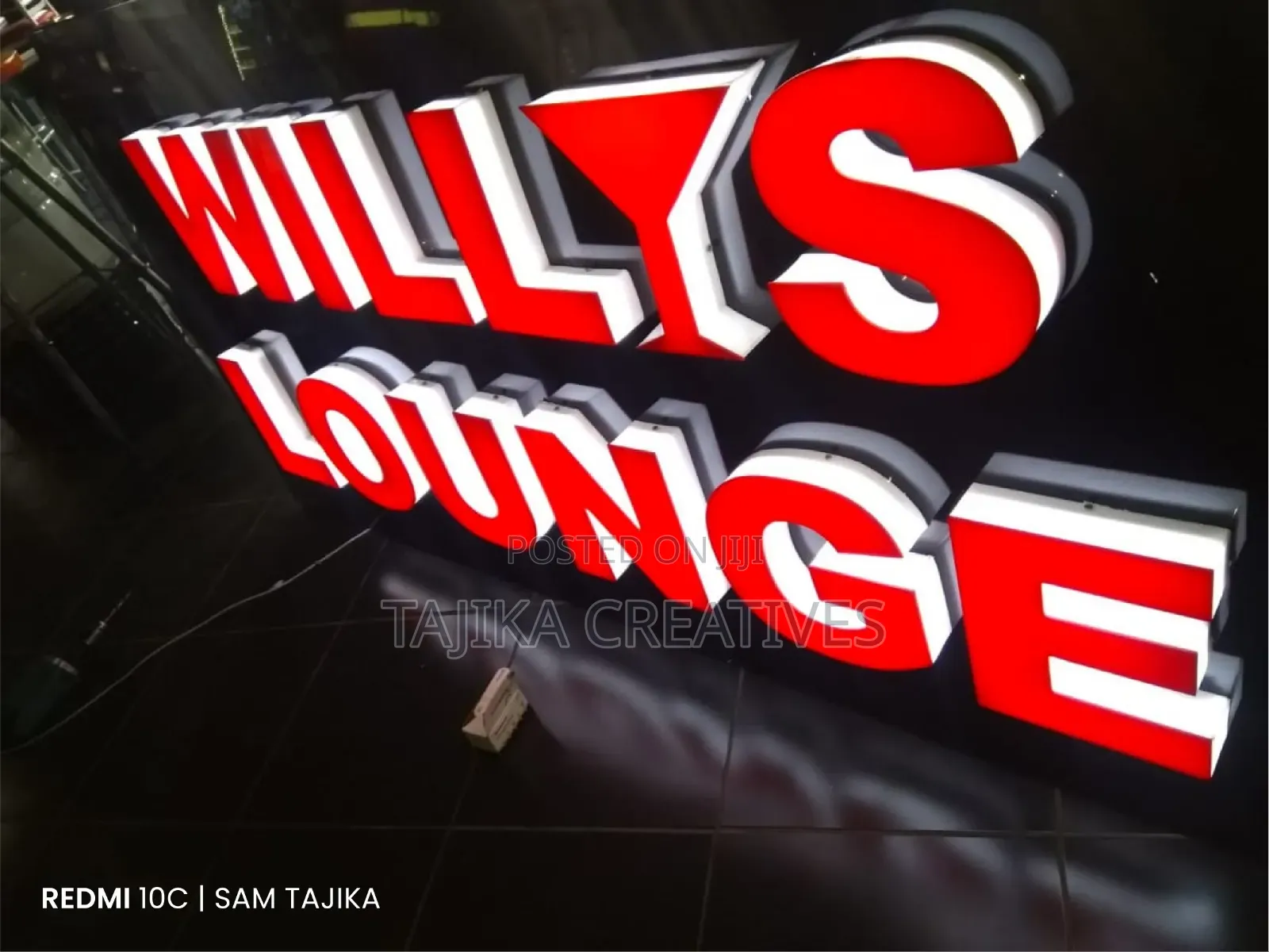 Lounge 3D Illuminated Signage