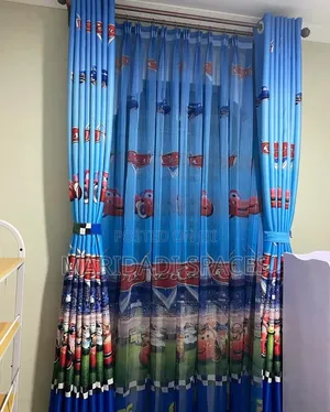 Colorful Cartoon Themed Kids Curtains
