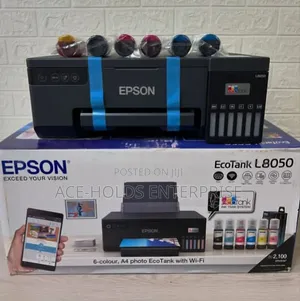 EcoTank L8050 Epson 6-Color A4 Photo Printer - 2100 Photos