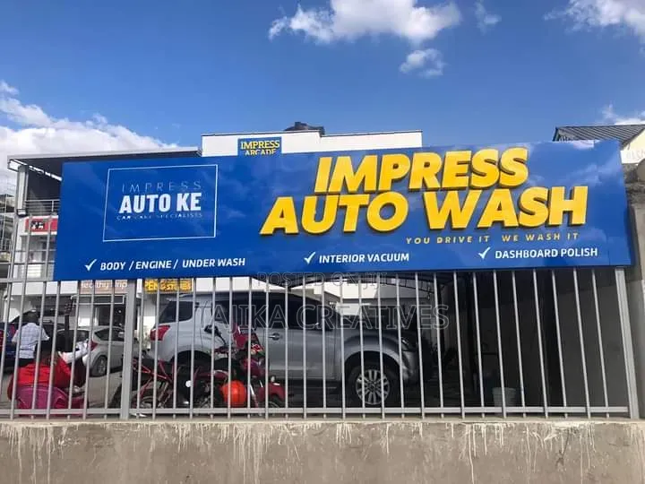 Auto Wash 3D Signage