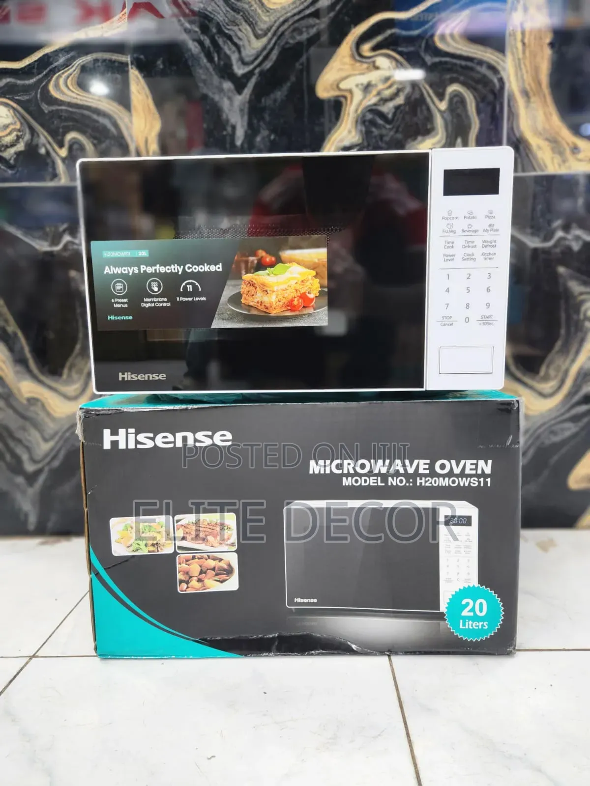 Hisense 20L Microwave Oven – White | Digital | 700W