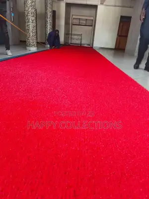 Red Grass Carpet in Stock-Suitable for Events/Decor/Corridors