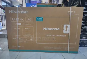 Hisense 55′′ UHD Smart Frameless TV – A6 Series Inbuilt Decorder