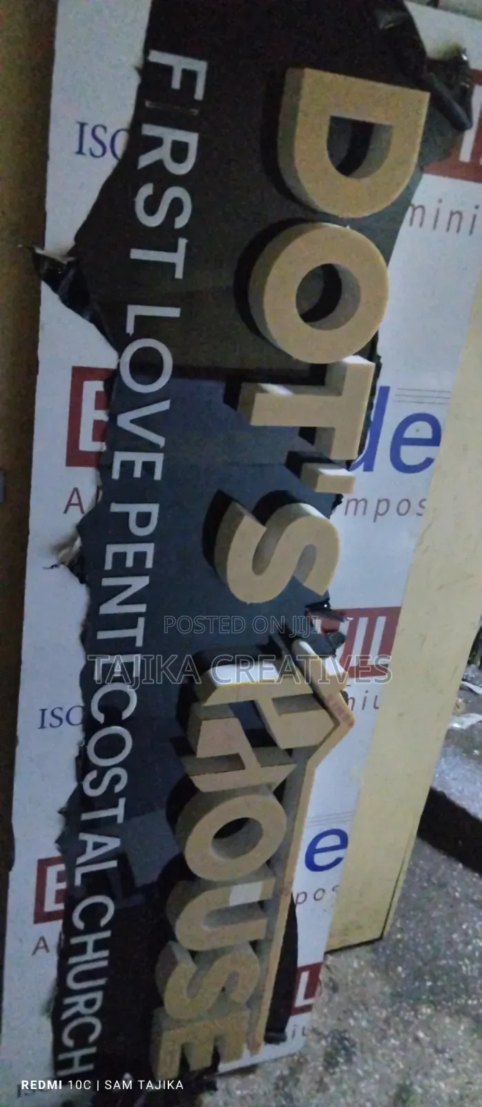Installation of 3D Signage