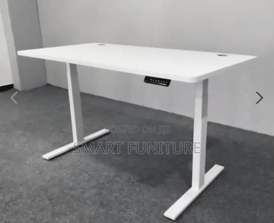 Full White Modern Desk/Electric  Office Electric Desk