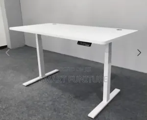 Full White Modern Desk/Electric  Office Electric Desk