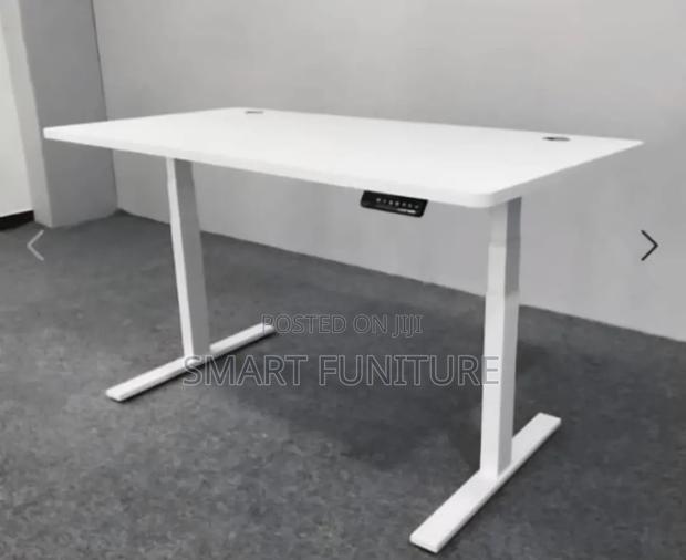 Full White Modern Desk/Electric  Office Electric Desk